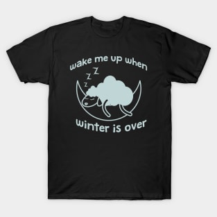 Wake me up when winter is over T-Shirt